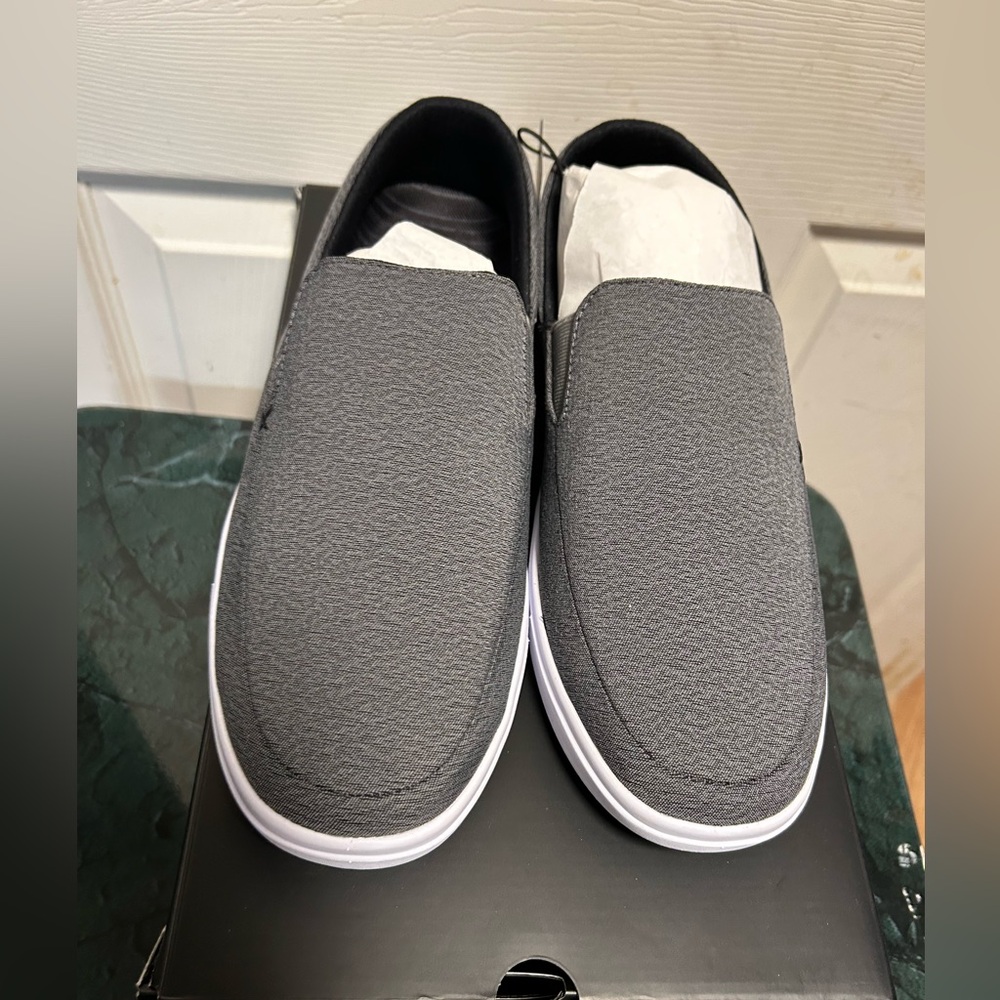 Travis Mathew Cuater Phenom Gray Slip-On Men's Shoes